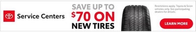Save Up To $70 On New Tires