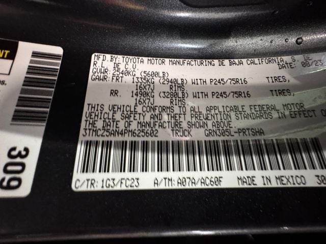 2023 Toyota Tacoma SR5 V6