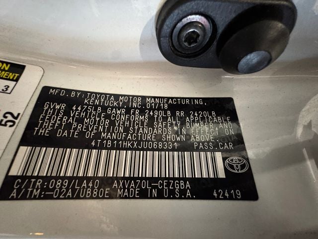 2018 Toyota Camry XLE