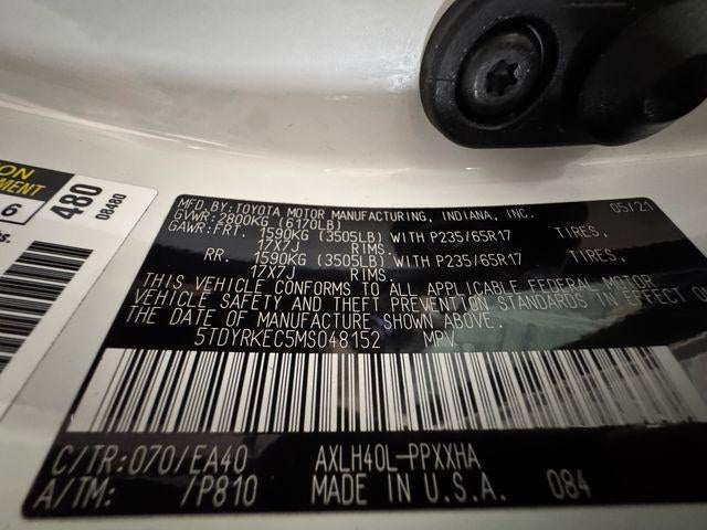 2021 Toyota Sienna XLE 8 Passenger