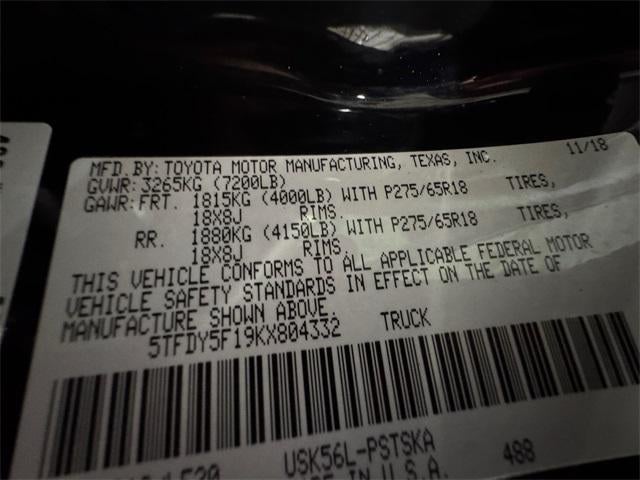 2019 Toyota Tundra TRD Pro CrewMax