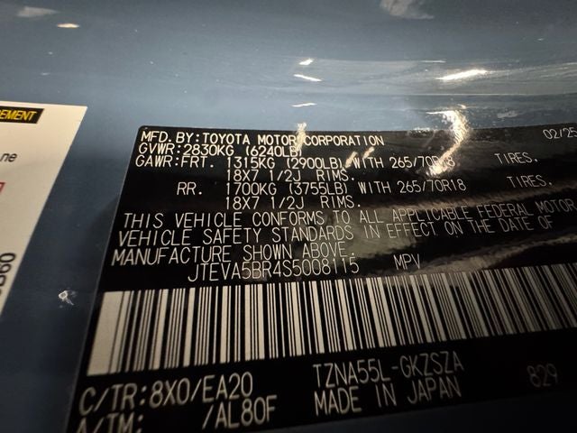 2025 Toyota 4Runner TRD Off-Road Premium