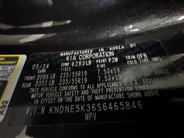 2025 Kia Carnival SX