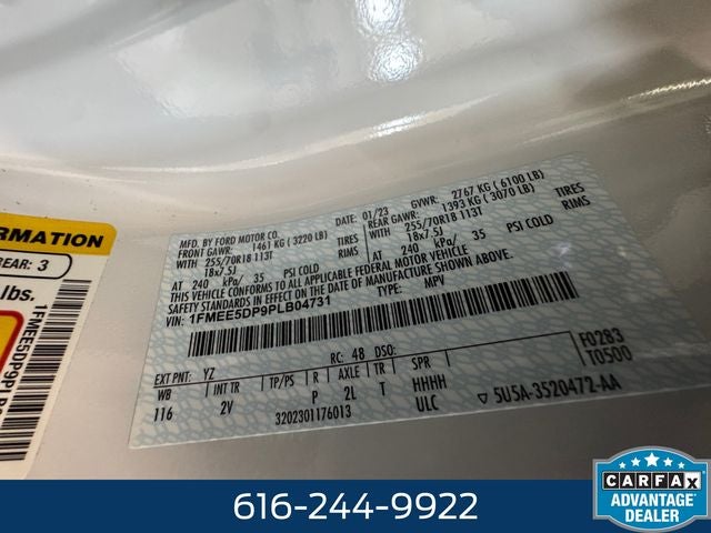 2023 Ford Bronco Outer Banks 2.7 Liter V6 EcoBoost 4D Automatic 4WD