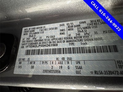 2025 Ford F-150 STX 2.7 Liter V6 EcoBoost SuperCrew 4WD