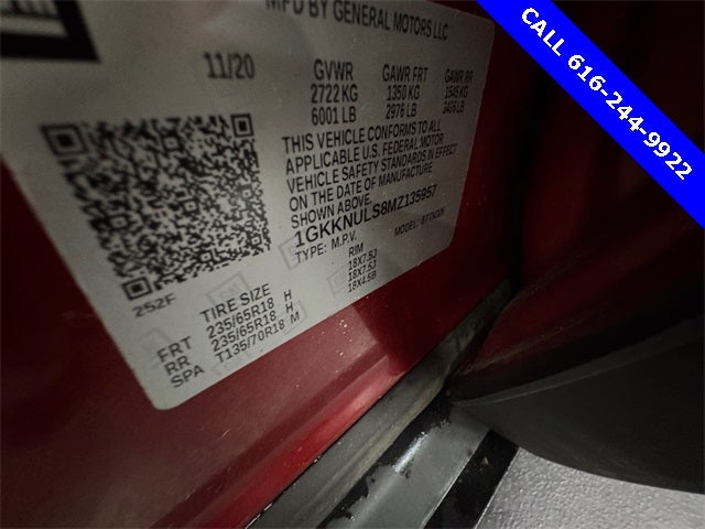 2021 GMC Acadia SLT 3.6 Liter V6 AWD