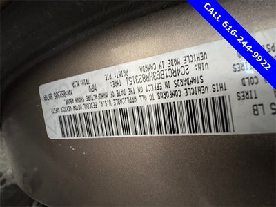 2017 Chrysler Pacifica Touring L 3.6 Liter V6 7 Passenger 3rd Row Seating