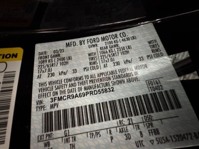 2023 Ford Bronco Sport Base 1.5 Liter EcoBoost 4WD