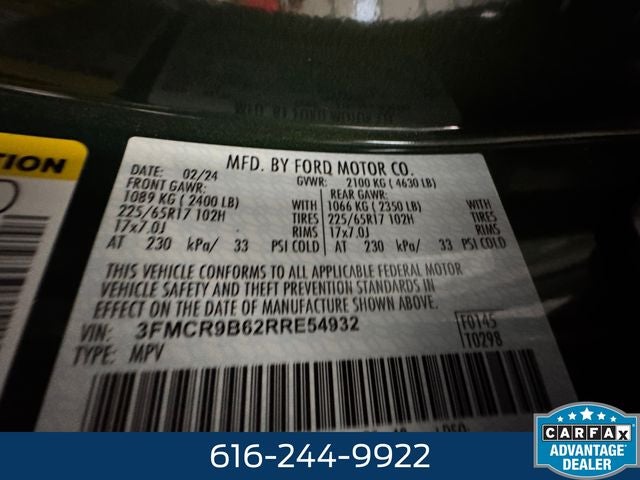 2024 Ford Bronco Sport Big Bend 1.5 liter EcoBoost 4WD