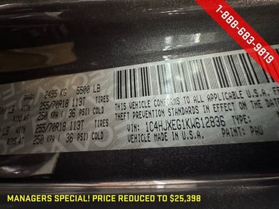 2019 Jeep Wrangler Unlimited Sahara 4x4