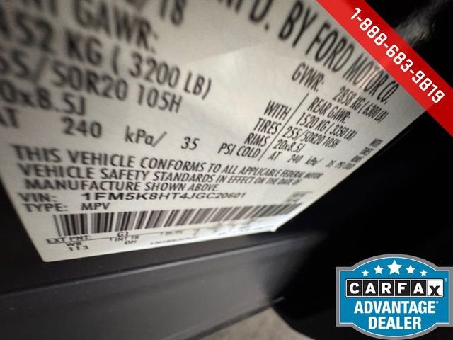 2018 Ford Explorer Platinum