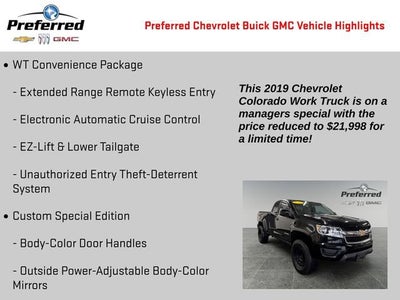 2019 Chevrolet Colorado 4WD Work Truck