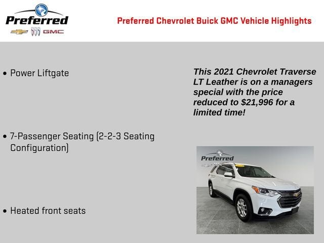 2021 Chevrolet Traverse LT Leather