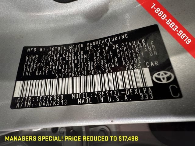 2020 Toyota Corolla LE