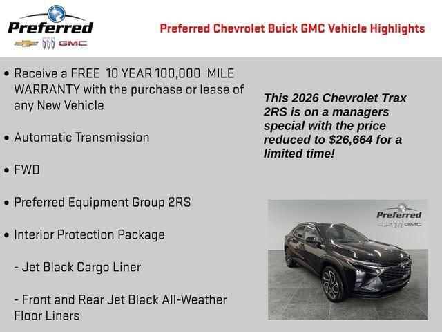 2026 Chevrolet Trax 2RS
