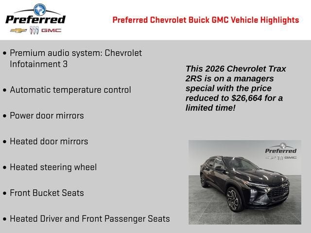 2026 Chevrolet Trax 2RS