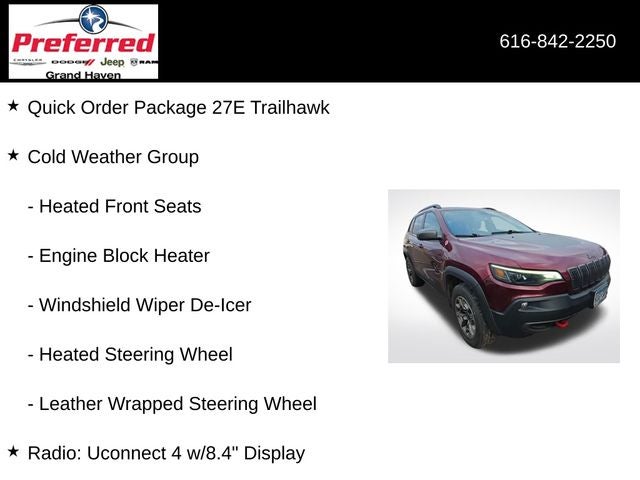 2020 Jeep Cherokee Trailhawk 3.2 Liter V6 4WD