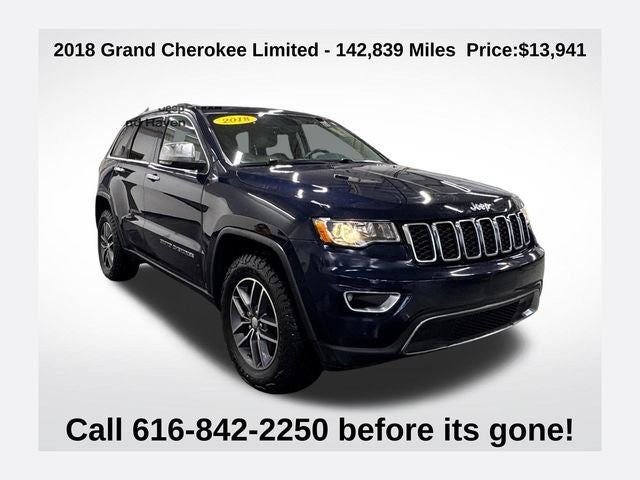 2018 Jeep Grand Cherokee Limited 3.6 Liter V6 4WD