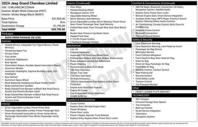 2024 Jeep Grand Cherokee Limited 4x4