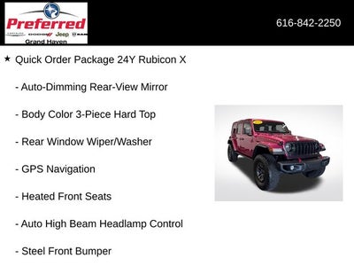 2024 Jeep Wrangler Rubicon X 3.6 Liter V6 4D Automatic 4WD
