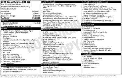 2024 Dodge Durango SRT 392 AWD
