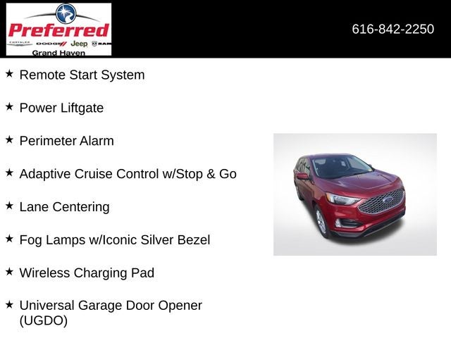 2023 Ford Edge SEL 2.0 Liter EcoBoost Turbocharged AWD Leather Seatin