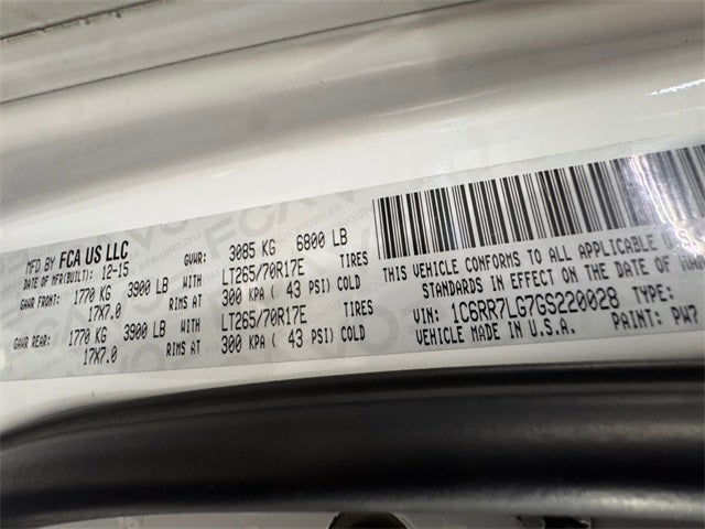 2016 RAM 1500 Outdoorsman