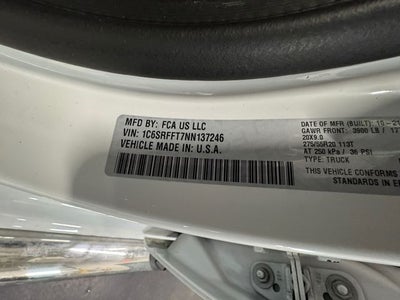 2022 RAM 1500 Big Horn Crew Cab 4x4 5'7' Box