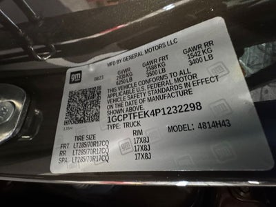 2023 Chevrolet Colorado ZR2 2.7 Liter Turbo Crew Cab 4WD