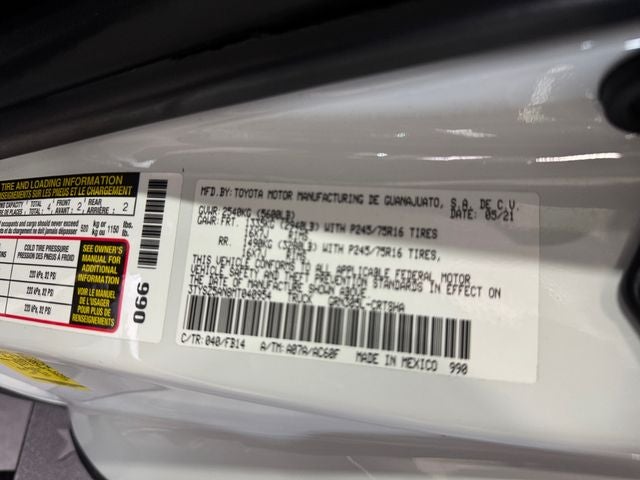 2021 Toyota Tacoma SR 3.5 V6 Access Cab 4WD