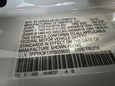 2023 Honda Ridgeline Sport