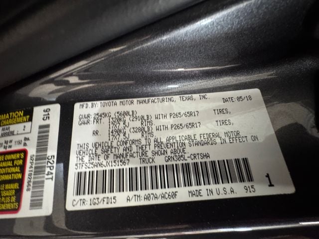 2018 Toyota Tacoma TRD Sport