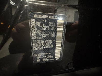 2018 INFINITI QX80 Base 5.6 Liter V8 4WD