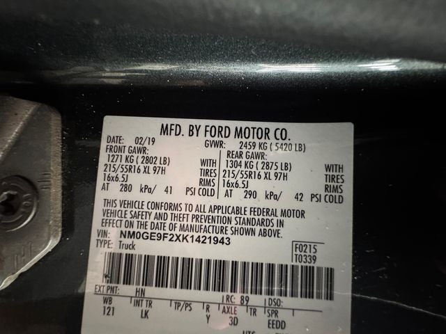 2019 Ford Transit Connect XLT