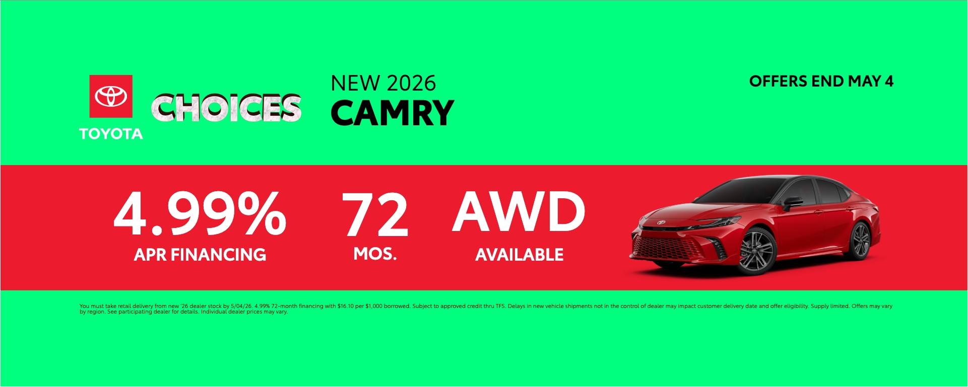 New 2026 Camry