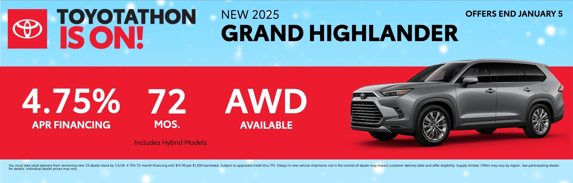 2025 Grand Highlander APR Offer