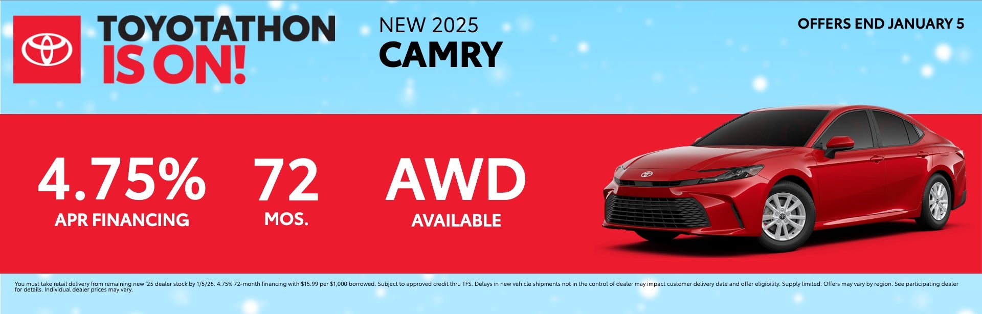 2025 Camry APR Offer