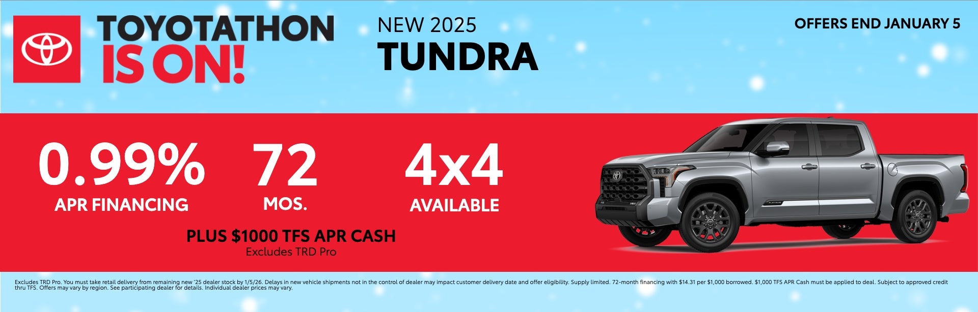 2025 Tundra APR Offer